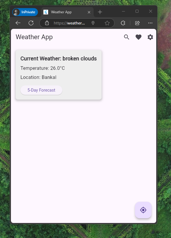 Flutter Weather App